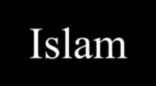 Muhammad = prophet/founder Quran = Holy book Mecca = Holy City Muslim = follower Five Pillars