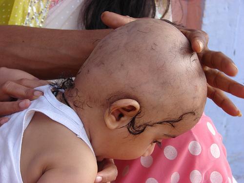(8) Chudakarma (or Chaul) (Shaving of head)mundan -child's third year -shaving of the child's head, leaving only a