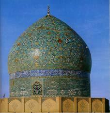 126 The domes of this Shiite mosque just outside Teheran are built over the tomb of a Moslem saint. The sky piercing domes reach for Moslem paradise.
