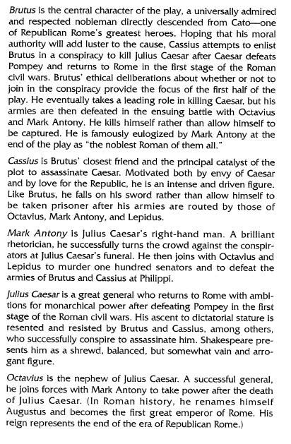 Julius Caesar Study Guide Questions English 10 PLEASE use the plot summaries in this study guide, class discussions, and online tools like No Fear Shakespeare to make sense of the play. (http://nfs.
