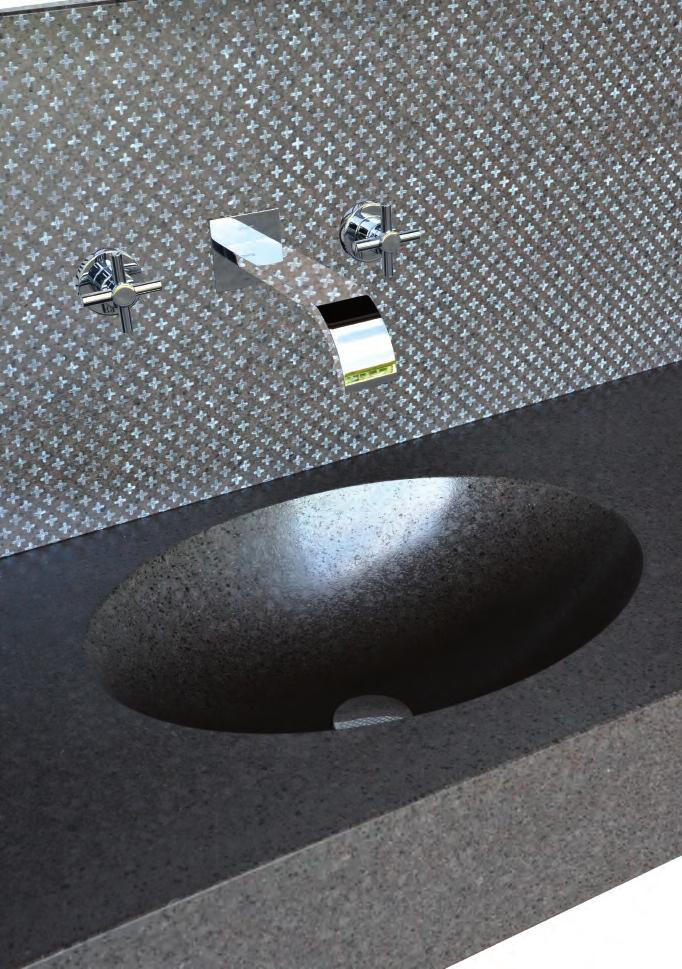 9 Wall: KOMON NATURA KN/3 - customized size Sink
