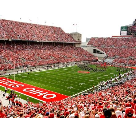 OHIO STADIUM Ohio State heads into the 2012 season with a string of 55 consecutive crowds of 100,000 or larger in Ohio Stadium. QUICK FACTS Built...1922 Architect...Howard Dwight Smith Cost...$1.