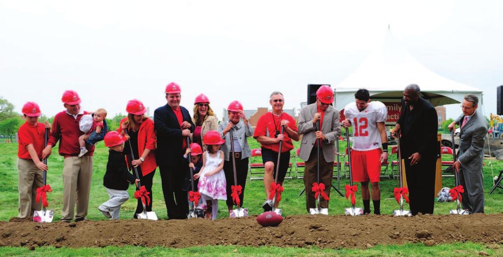 HARMON FAMILY FOOTBALL PARK A TOUCH OF CLASS A $5 million gift from the Harmon family of Toledo ensures the Buckeyes of today and tomorrow will prepare on the finest football practice fields in the
