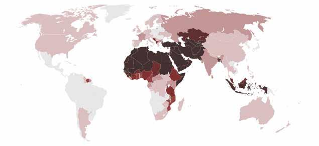 World Muslim Population Country Population Percent Muslim Muslim Population Afghanistan 35,530,081 99.8 35,459,021 Albania 2,930,187 56.7 1,661,416 Algeria 41,318,142 98.