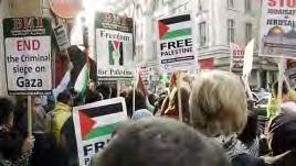 18 January 2012. Several hundred people, including BMI activists, participated in the demonstration at the Israeli embassy.