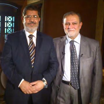20 Dr. Azzam al-tamimi, director of al-hiwar TV, posted a picture of himself and Mohamed Morsi, Muslim Brotherhood leader and deposed president of Egypt to his Facebook page (Facebook page of Dr.