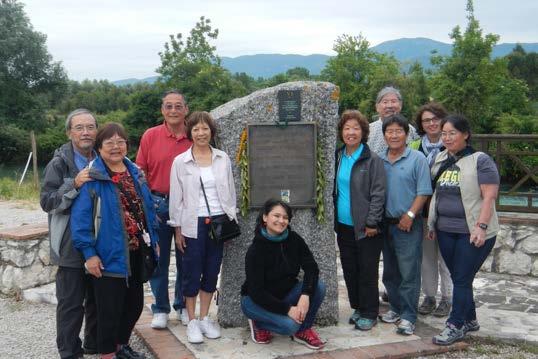 Later the same day, we visited a Memorial and the Bell of Peace at the Rapido River Crossing.