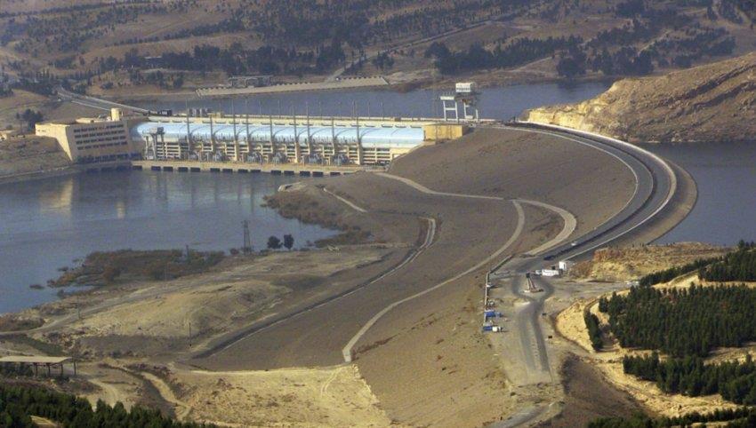 The strategically key dam of Tishreen on the Euphrates river in Syria. The SDF crossed the dam in early 2016 but has not yet pushed west of the river.