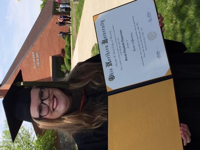5 2017 Graduates Sarah Elizabeth Lipperman Sarah Elizabeth Lipperman earned her Doctorate in Pharmacy from Ohio