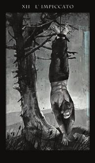 THE HANGED MAN Twelve (XII) The Hanged Man is the thirteenth card found in the Darkness of Light deck, and is the twelfth encounter on the Fool s journey.