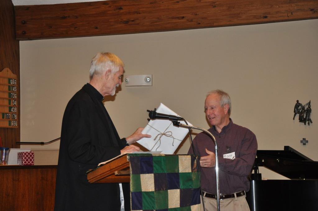 Vestry Members Honored at Annual Meeting February 2017 Sadly for retiring Vestry members Rob Coultis