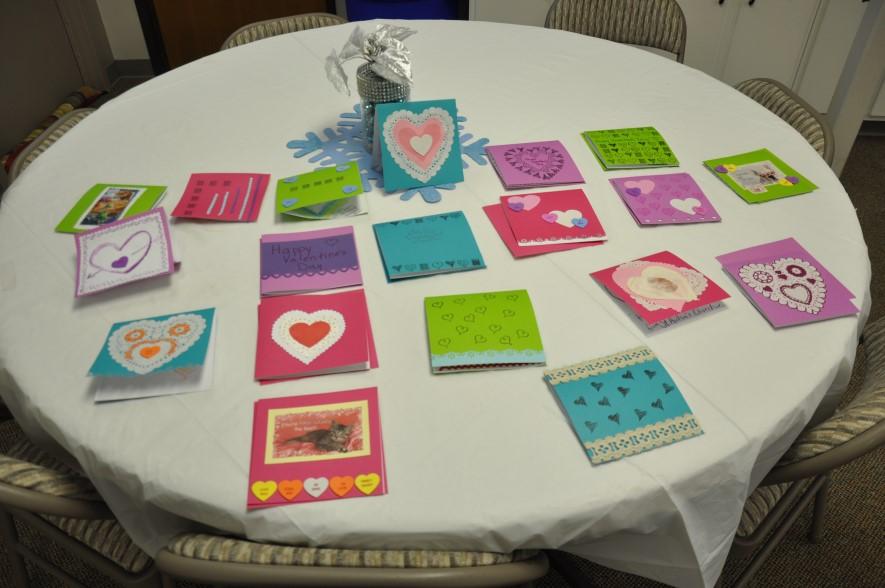 Creative Outreach The Creative Outreach team made valentines for the shut-ins at