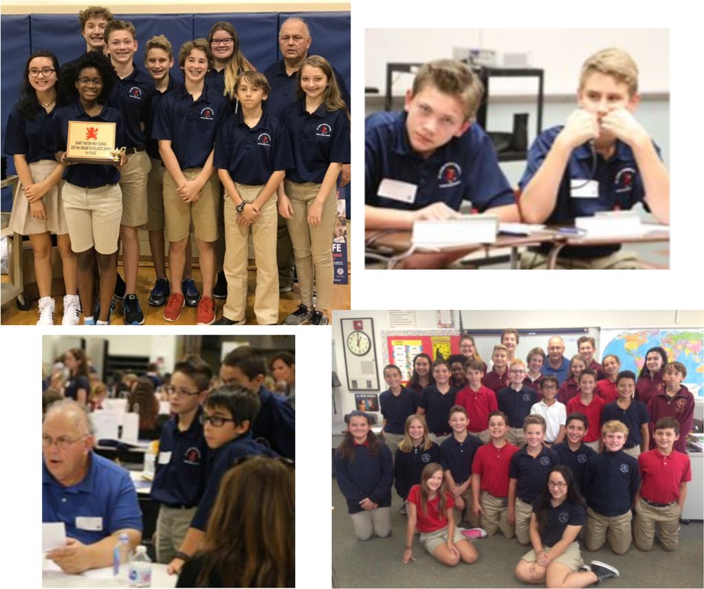 Faith Formation and Education SAINT ANNE PARISH SCHOOL NEWS SCHOLASTIC BOWL The Saint Anne Parish School Scholastic Team kicked off its 2017 season with a win in the