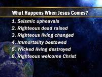 6. Righteous welcome Christ 8 Revelation s Final Events The Bible says, when Christ comes we are caught up to meet Him in the air.