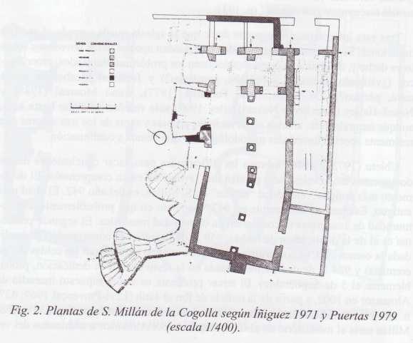 a b Figure 22a: Floor plans of San Millán de la Cogolla, Suso,
