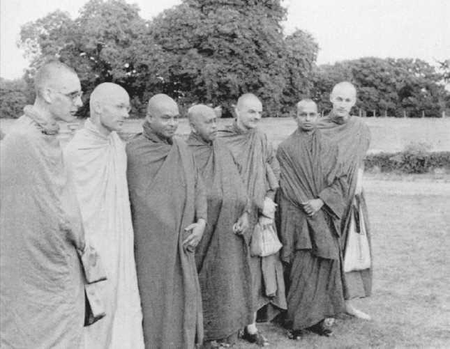 The English Sangha Trust (1957-1967) 51 Bhikkhus at the Summer School Left to Right.