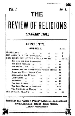 The Review of Religions, in print since 1902, is one of the longest-running comparative religious magazines.