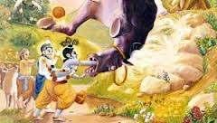 Krishna knew the horse was another demon sent by his Uncle Kamsa. He went to challenge Keshi. Keshi at once recognized Krishna, and galloped full speed straight toward Him, intending to trample Him.