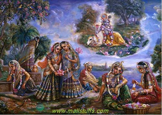 Radha in different forms Although they didn't marry each other still their love beome
