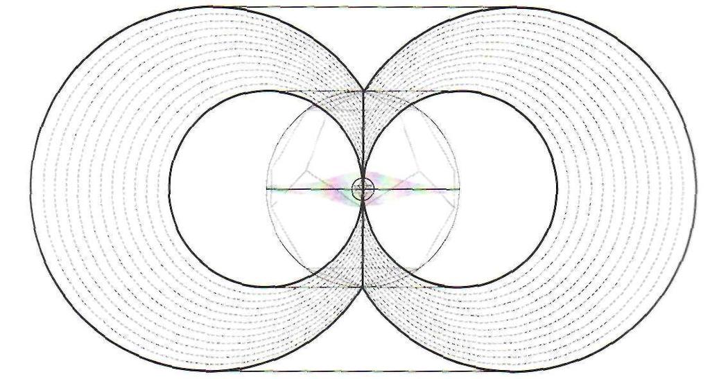 In this last drawing we will put everything together except the middle geometries between the Alpha and the Omega.