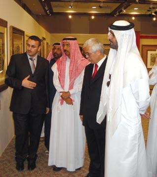 A work of art by master calligrapher Hasan Çelebi, who was present together with a group of calligraphers and gilders, was offered to President Abdullah Gül as a souvenir of His visit.