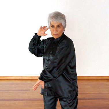 Julieta Portilla Basic and advanced forms of Tai Ji Quan, free hand and weapons, such as: sword, fan and sable.