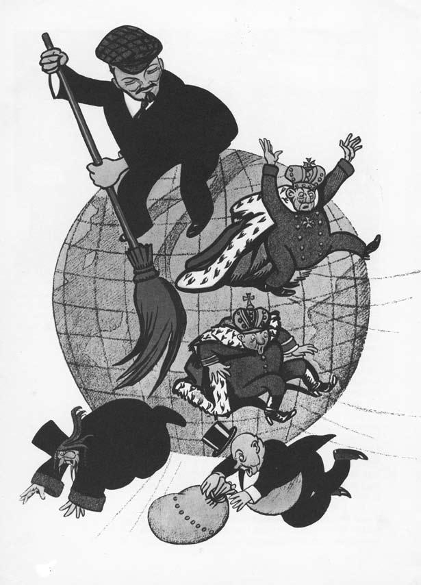 Extension task 5 Visual Analysis Look carefully at the cartoon Comrade Lenin Sweeps the World Clean of Filth.