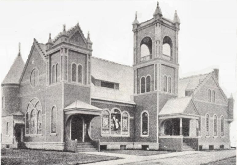 The old Meeting House turned 90 is seen on the far right.