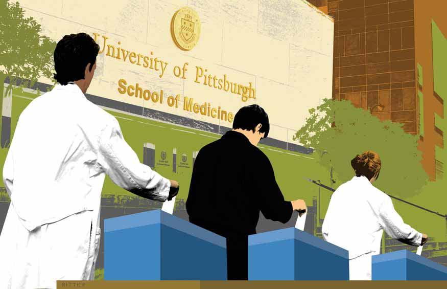 FOLLOW-UP VOTES IN After the Class of 2004 walked out of Scaife Hall and into new, freshly pressed, long white coats emblazoned with the names of their residency programs, how did it go?