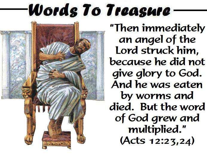 Great Events of the New Testament Lesson #83 Herod Agrippa Attacks the Church Study Notes For Sunday, December 7, 2014 Read Acts 12:1-24 We read several times in the New Testament about Herod.