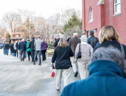 2 January 2016 Parishioners celebrate rededication On a warm December afternoon, parishioners were lined up outside the new church entrance as early as 3:30 p.m. for the 5:00 p.m. Rededication Mass.
