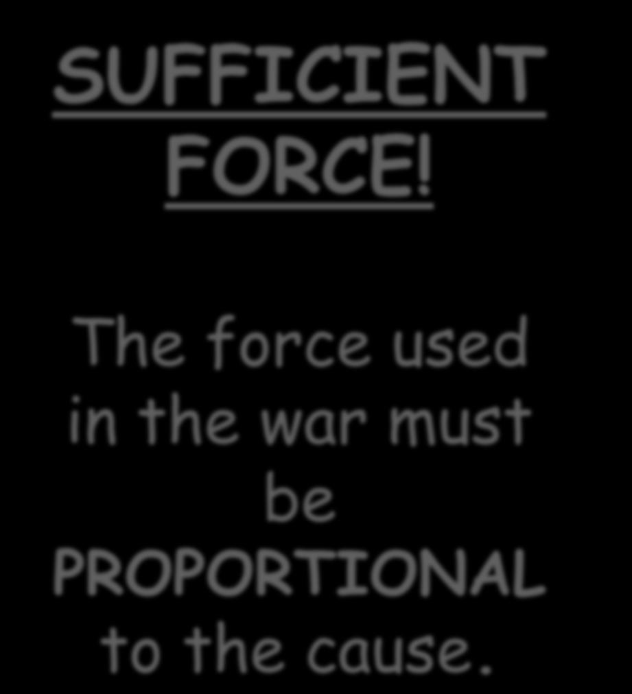 SUFFICIENT FORCE!