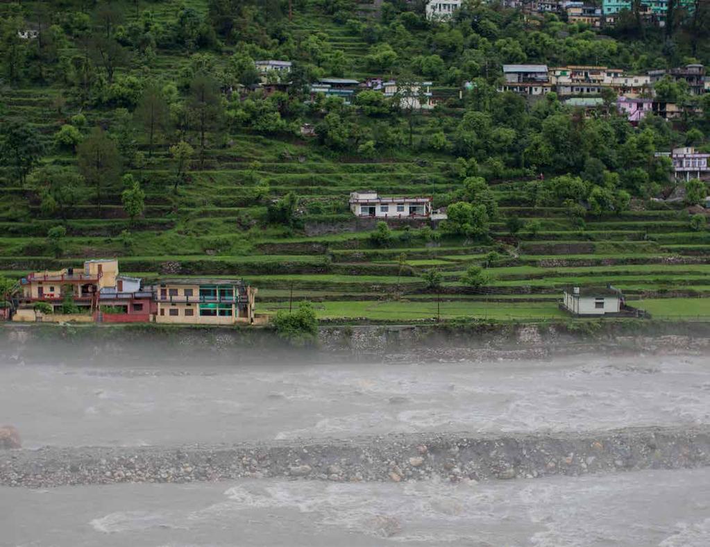 Ganga at Uttarkashi, Himalayas, viewed from Tapovan