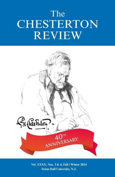 The Chesterton Review The G. K.