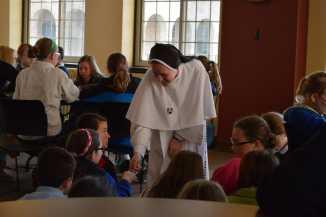 St. Jude 5th Graders Visit St. Felix By Theresa Ley On Thursday, April 10th, the fifth grade visited St. Felix Catholic Center in Huntington, IN.