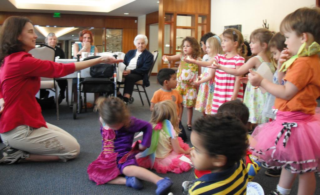 Programs that provided time for seniors and preschoolers together gave young students the opportunity to learn from their elders, who had already experienced the full gamut of life experiences.