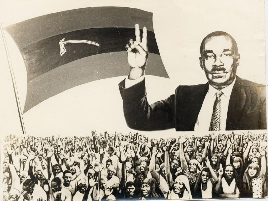 The President of Zanzibar Sheikh Abeid Aman Karume in picture immediately after the revolution in 1964.
