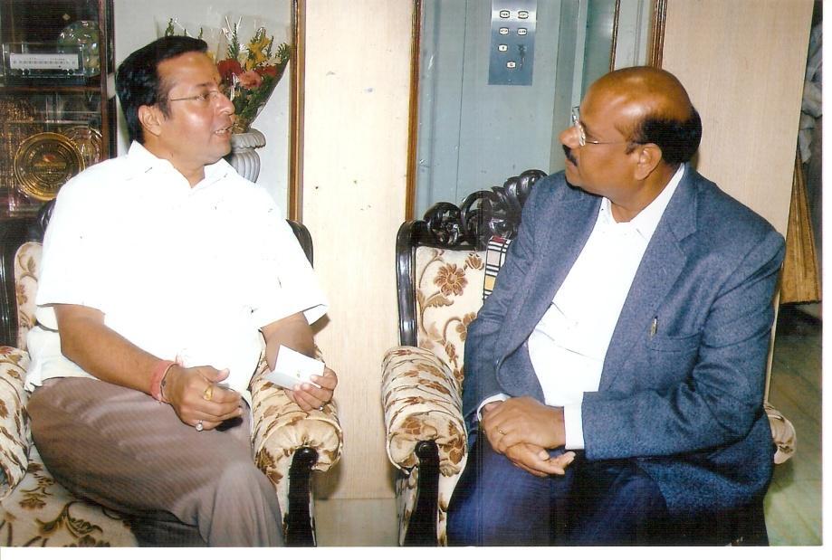 P.C. Rayulu along with shri Rao Saheb Devisingh sekhawat ji, MLA, Amaravathi (MAHARASTRA) on 07.01.2010.