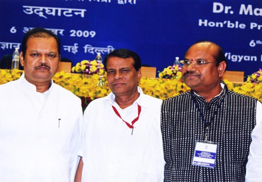 P.C. Rayulu and Sri Subodh Kant Sahaiji, union minister, at state Ministers