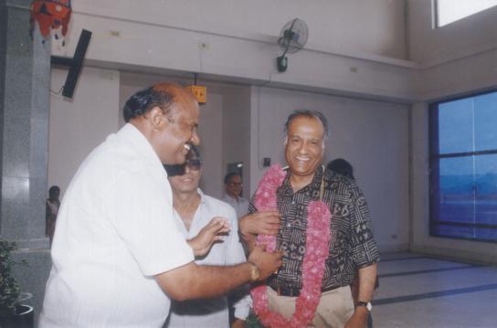 Krishnappa, Minister for Agriculture Shri. Bhisma Narayan Singh, Ex- Governor of Tamil Nadu 3. Man of the year for 2003 presented by Hon ble Speaker of A.P. Legislative Assembly Mrs.
