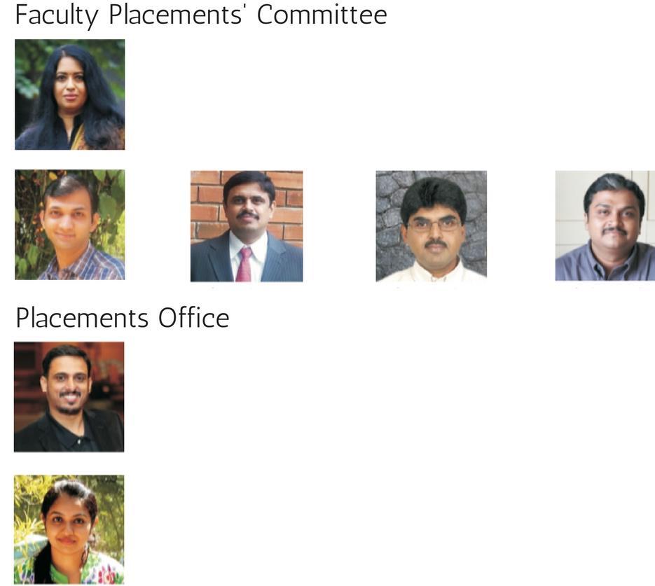 Placements Team Faculty Placements Committee Students Placements Committee Prof.