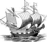 The Ship is symbolic of the Church as it was opposed by persecution during the early days of