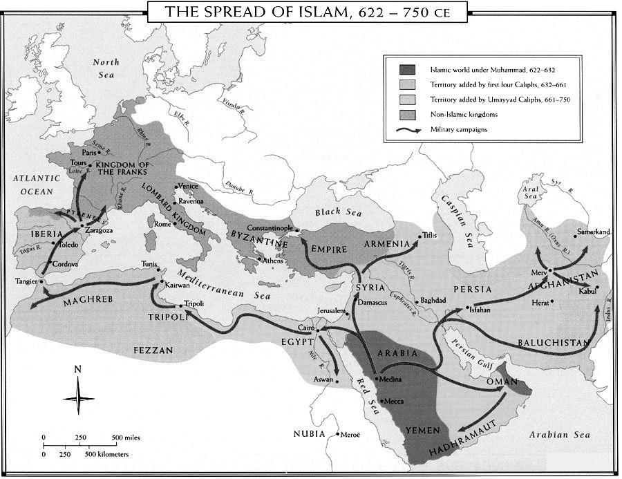 caliphate. The Muslim world expanded during the caliphate. DIVERSITY The diversity of the Umayyad empire was one cause of its decline.
