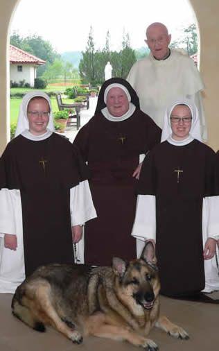 new novices, pictured above from left to right: Sister Mary Patrick