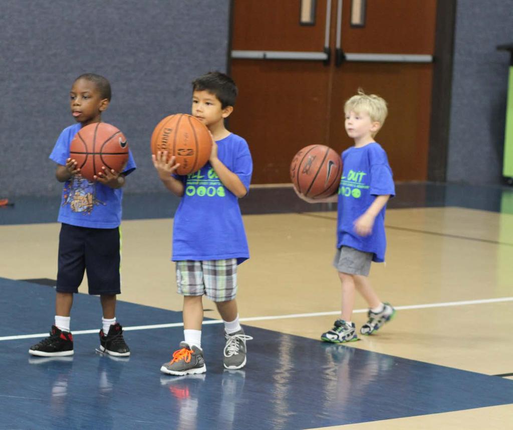 2:52 Saturday Basketball League (Kindergarten - 5 th Grade) Saturdays, December 3 - February 18 2:52 Basketball brings practice and games all to one day, helping busy families keep life simple and