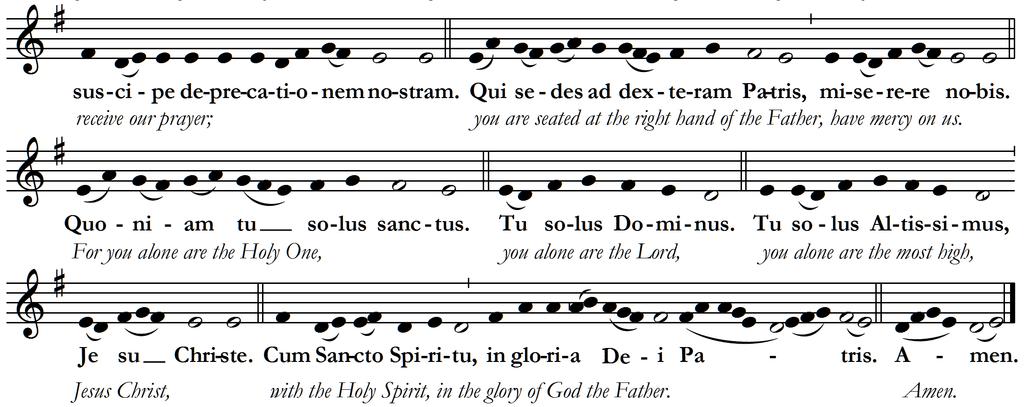 THE LITURGY OF THE WORD Today s Mass readings may be found on page 120 of Sunday s Word FIRST READING ISAIAH 22:19-23 RESPONSORIAL PSALM PSALM 138:1-2, 2-3, 6, 8 Music: Michel Guimont, 1998, GIA