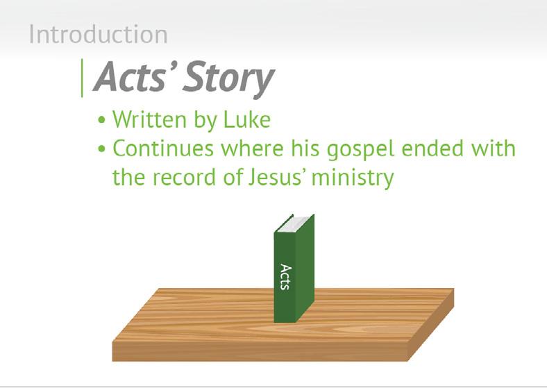 Luke s two books fit together seamlessly to show that Acts, like his gospel, is a record of Jesus s ministry.