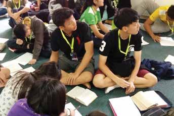 Joel Wong conducted a workshop on How to read the Bible. The youths responded very positively and learned many things, such as the Gospel and perceiving life issues through the lens of God s Word.