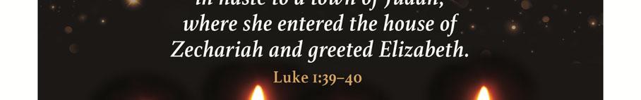 And Luke tells us that Elizabeth and John, the infant in her womb, understand that great and wondrous things are at hand with the
