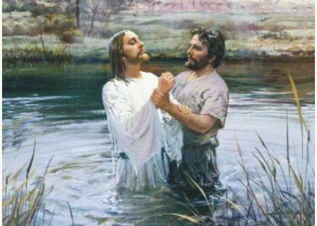 Baptism by immersion by someone who holds the